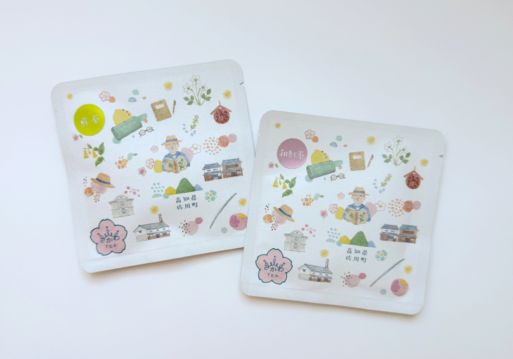 高知県の村田園芸様お茶のパッケージ