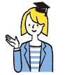 大学を卒業した女性